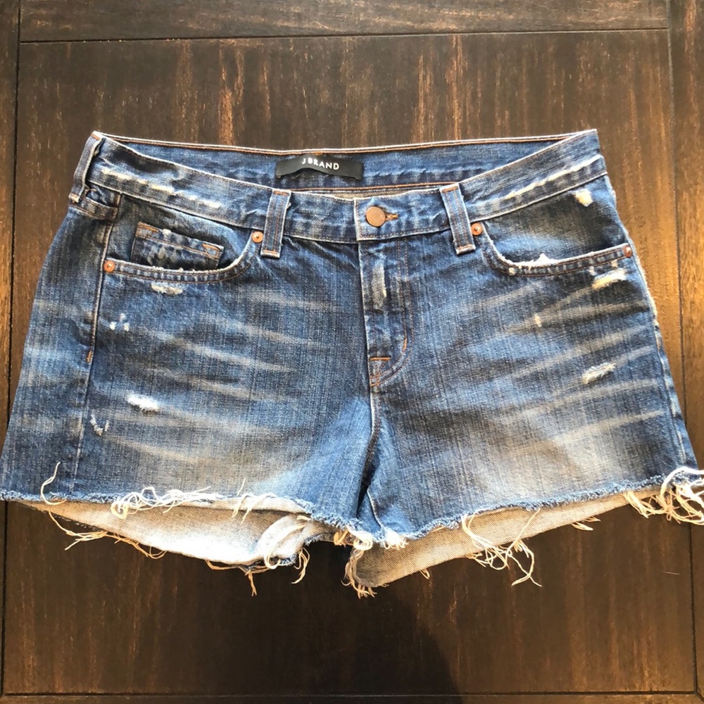 J Brand distressed jean shorts